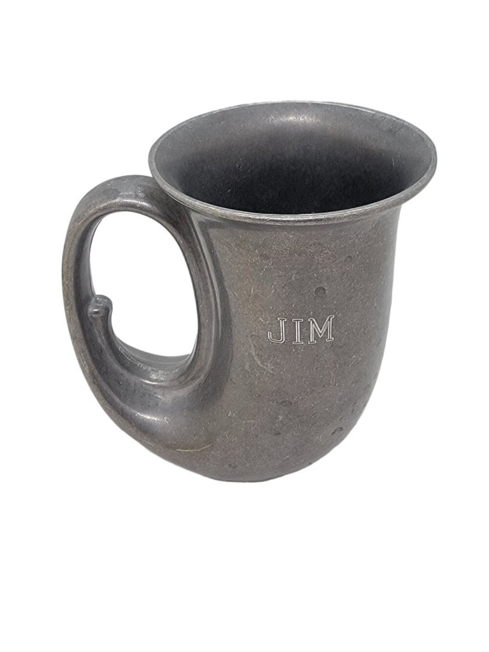 ⭐Mug Vintage PCI Things Remembered Pewter Tavern French Horn Engraved Jim Silver